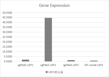 qRT-PCR验证结果展示该基因成功被激活表达